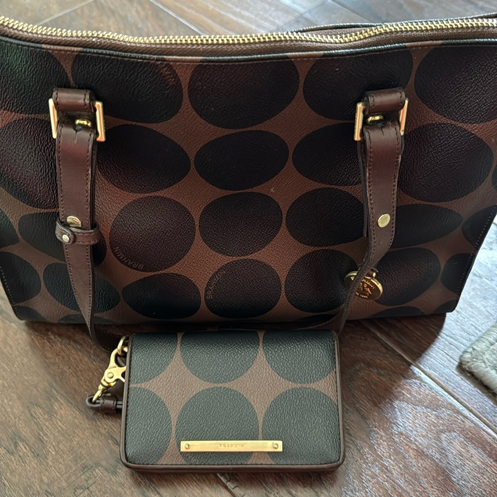Brahmin Bag with Wallet Brown/Black